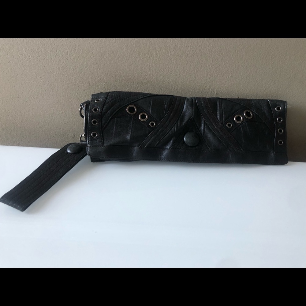 Leather studded bag